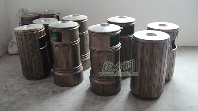 仿銅玻璃鋼垃圾桶