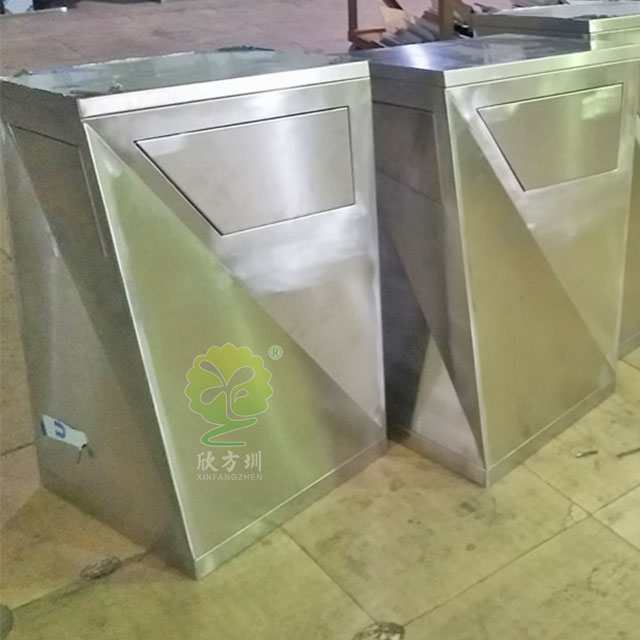 大型單筒異性不銹鋼垃圾桶