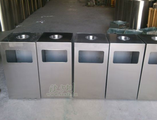 不銹鋼商場垃圾桶圖片