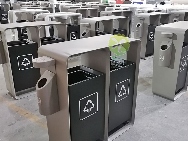 深圳福田城市形象更新果皮箱