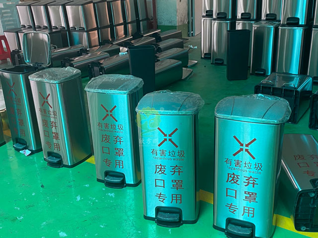 室內家庭90升三分類垃圾箱