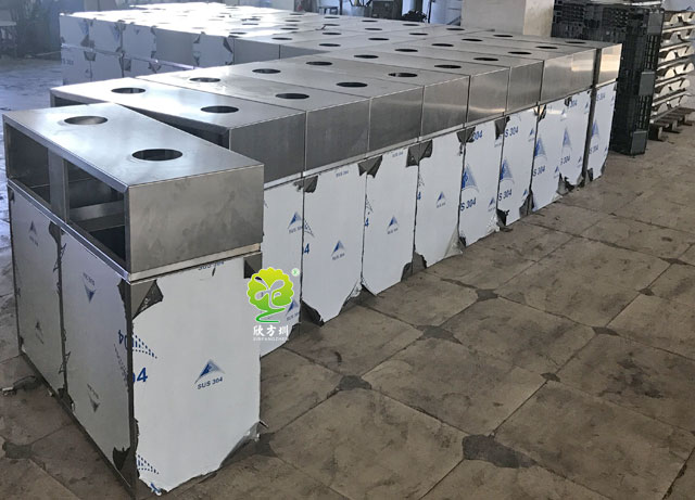 室內(nèi)不銹鋼分類(lèi)垃圾桶