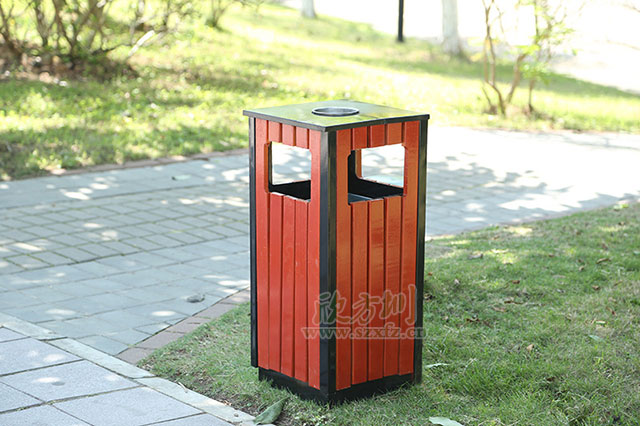 物業鋼木垃圾桶