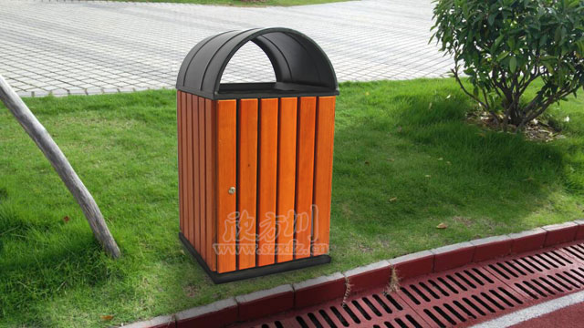 學校鋼木垃圾桶