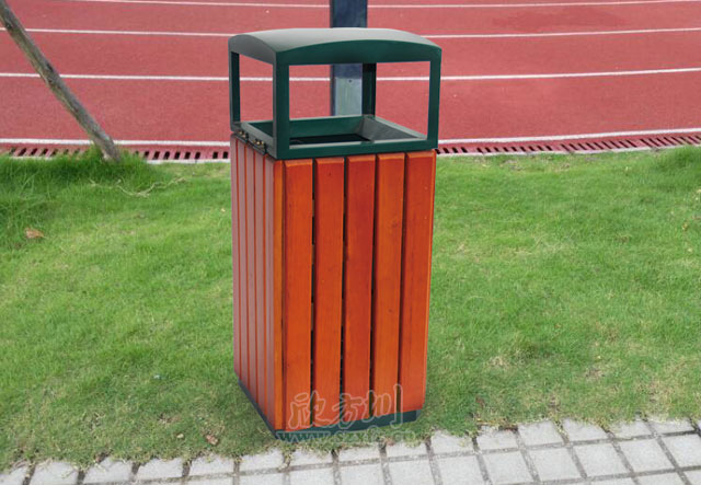 大學鋼木垃圾桶