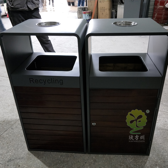 商場戶外雙分類垃圾箱