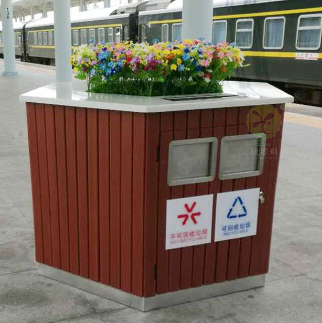 高鐵站臺景觀垃圾箱果皮箱