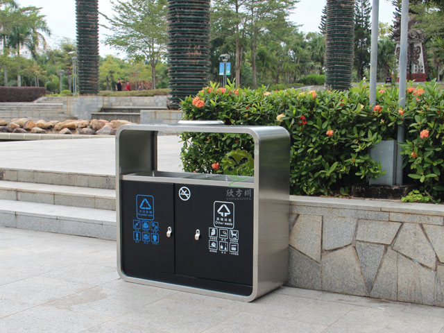 物業(yè)小區(qū)雙分類(lèi)鋼制垃圾箱