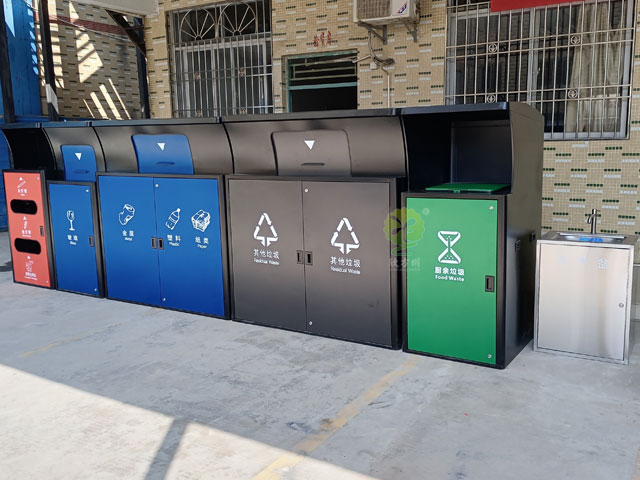 深圳標(biāo)準(zhǔn)不銹鋼垃圾分類投放點(diǎn)