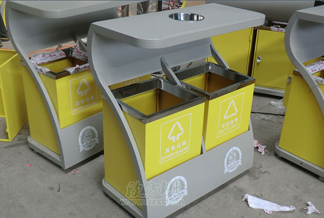 步行街分類垃圾桶