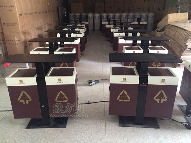 地產(chǎn)鋼制分類垃圾桶