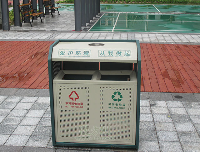 園區(qū)鋼制分類垃圾桶